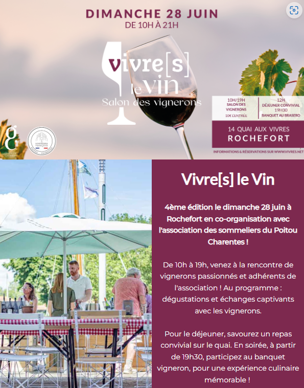 Salons des vignerons à Rochefort